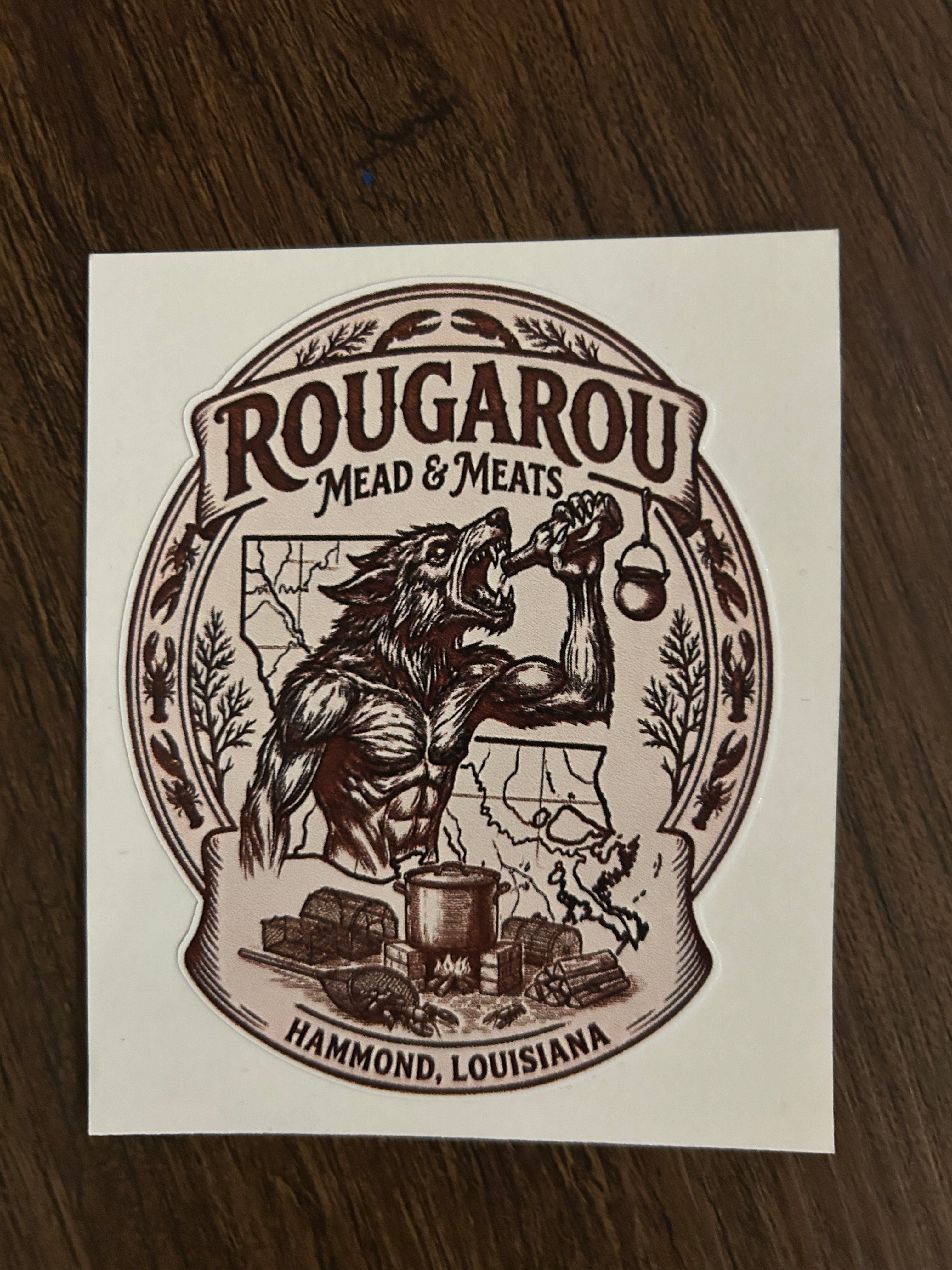 Rougarou Vinyl Stickers